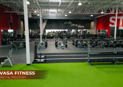 Vasa Fitness center in Racine, WI - main lifting area